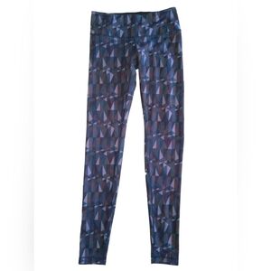 Lululemon 10 Wunder Under Pant Full-On Luon Stained Glass Love Nightfall Black